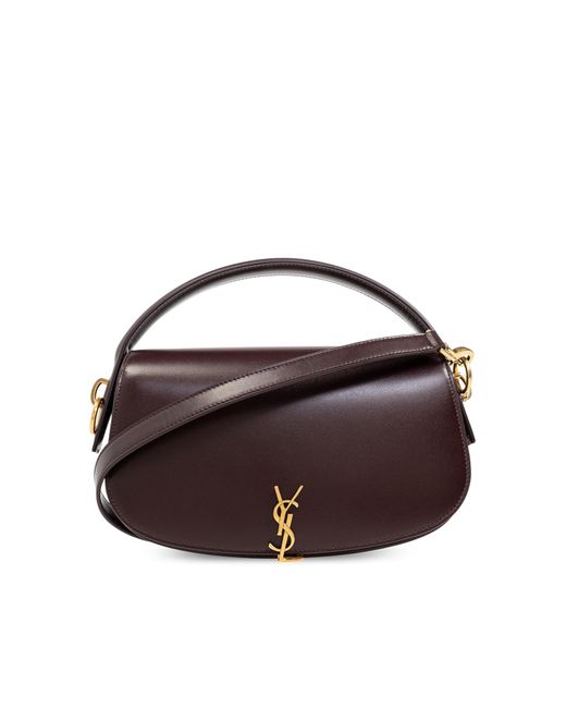 ショルダーバッグ・ポシェット SAINT LAURENT 'Voltaire' shoulder bag Brown SAINT LAURENT Voltaire mini leather shoulder bag | NET-A-PORTER