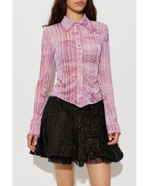 AVAVAV Pink Patterned Shirt