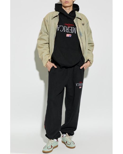Willy Chavarria Black 'Oversize' Sweatshirt for men