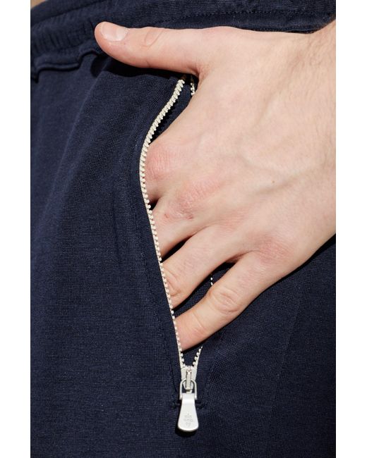 Eleventy Blue Shorts With Pockets for men