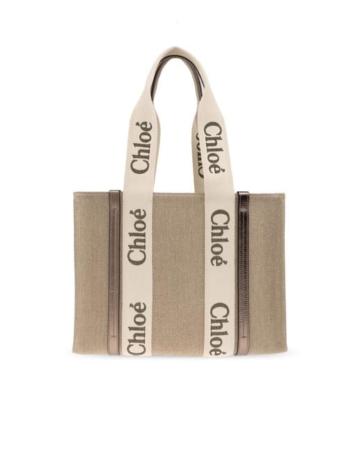 Chloé Black Bag Woody Medium Type Shopper