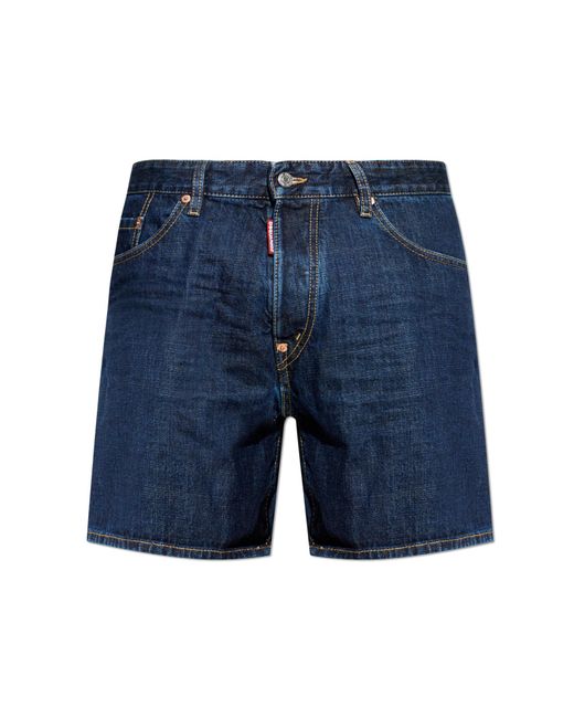 DSquared² Blue "Bro" Denim Shorts for men