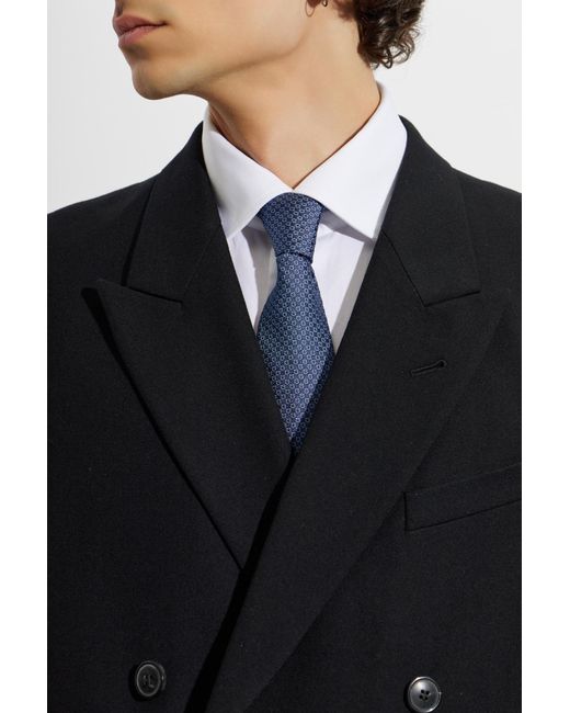 Ferragamo Blue Silk Tie for men