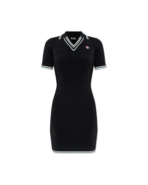 Casablanca Black Polo Dress