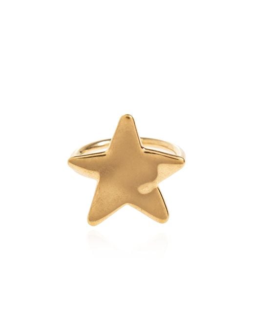 Jil Sander Metallic Brass Ring