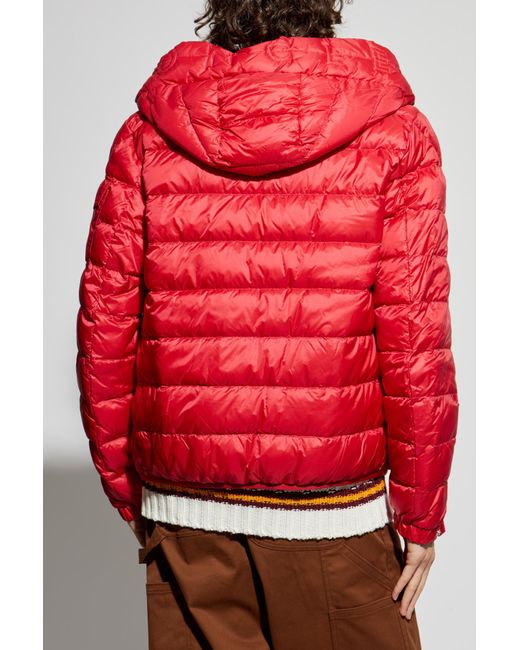 Moncler Red Down Jacket "Najan" for men