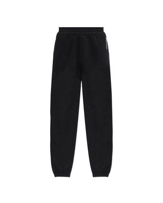 Jil Sander Black Sweatpants With Printed Logo for men
