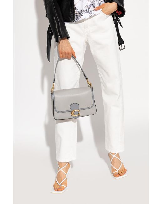 COACH Gray 'tabby Soft' Shoulder Bag