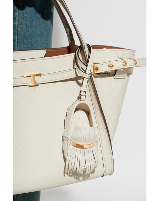 Tod's Metallic Shoe-Shaped Pendant