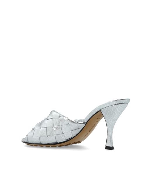 Bottega Veneta Natural Blink Heeled Mules