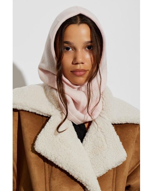 Chloé Pink Woolen Snood With Logo