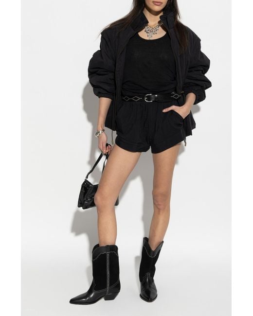 Isabel Marant Black 'Birva' Shorts