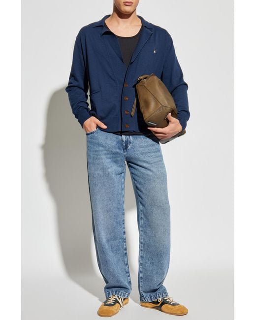 Vivienne Westwood Men's Blue Sweater With Logo