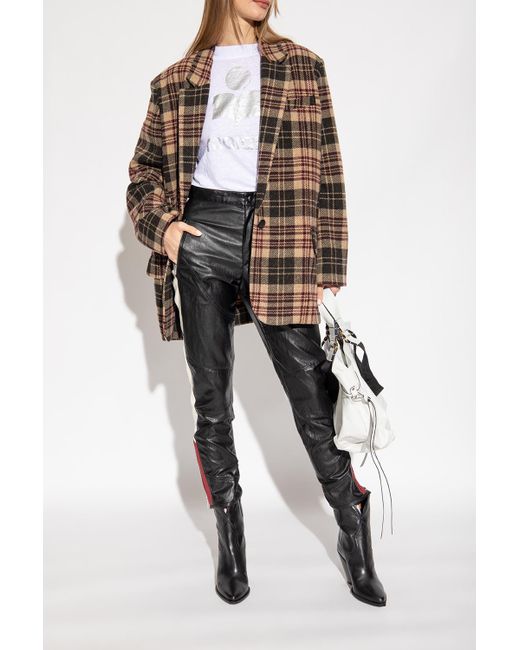 Isabel Marant Black 'Leyane' Heeled Ankle Boots