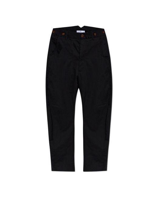Vivienne Westwood Black Straight-Leg Trousers for men