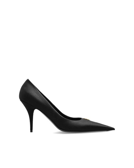 Balenciaga Black Heeled Shoes "Avenue"