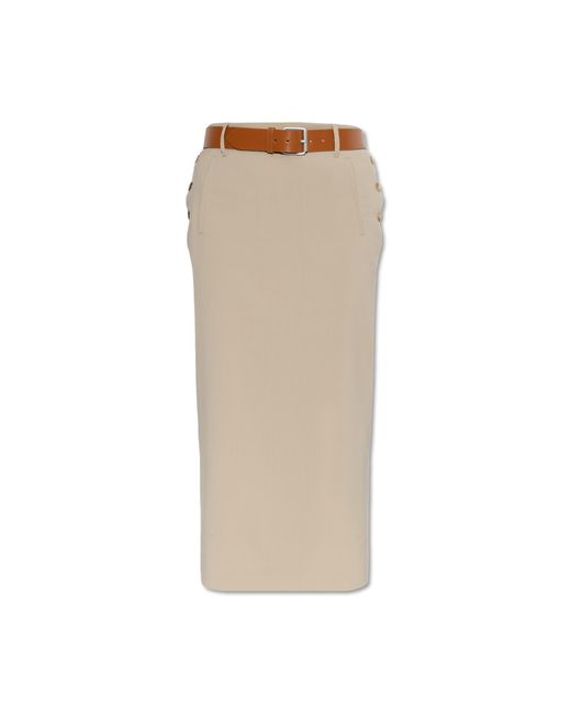 Moschino Blue Wool Skirt