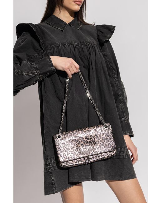 Zadig & Voltaire Gray Shoulder Bag 'Rock Ii'