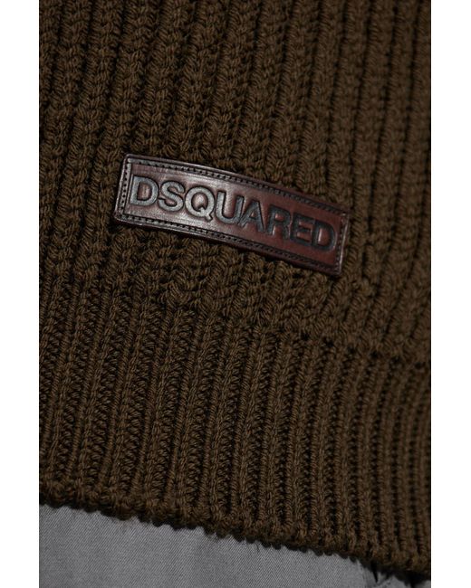 DSquared² Brown Wool Sweater for men