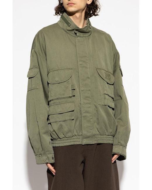 Balmain Green Jacket With Pockets for men