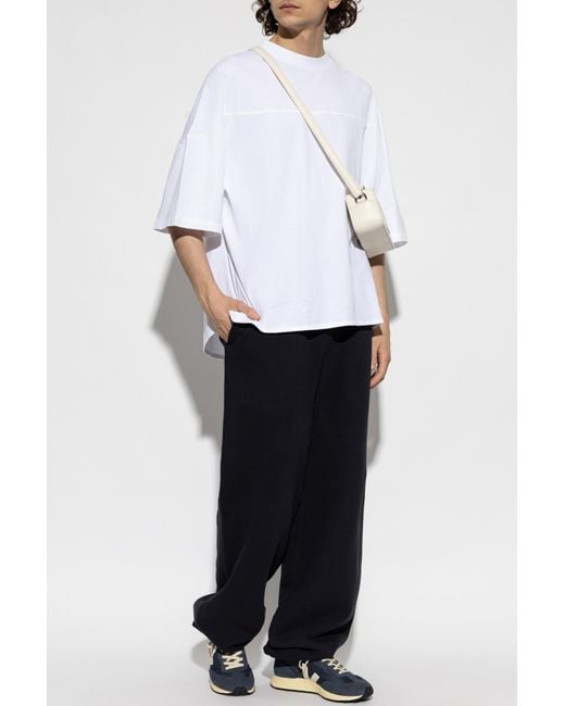 Jacquemus Black Sweatpants With Patch for men