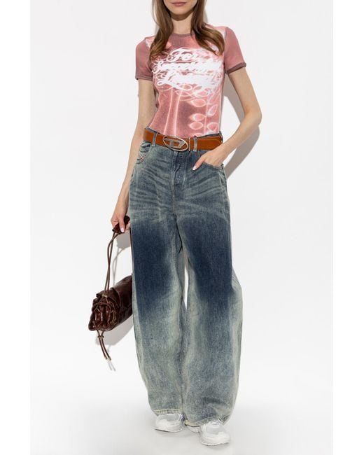 DIESEL Pink Top 'T-Ele-Long-Aa4'