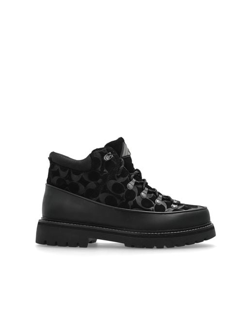 COACH Black 'Bradley' Ankle Boots for men
