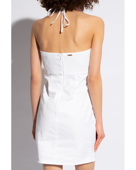 DSquared² White Dress With Opening