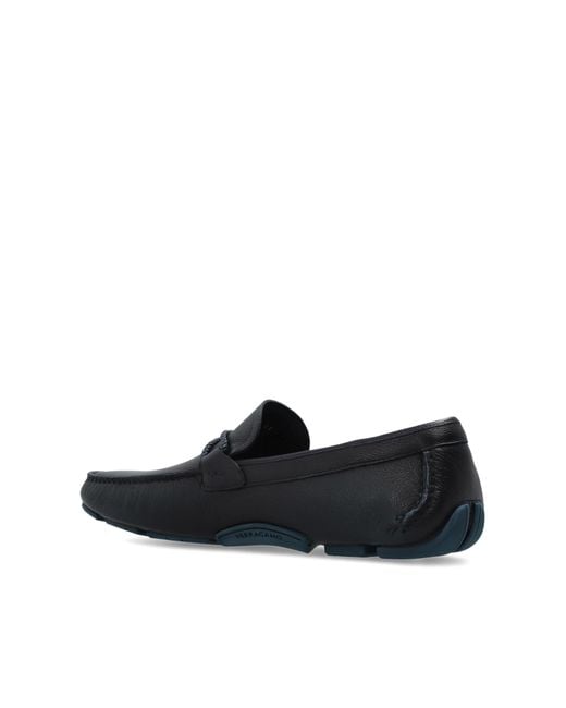 Ferragamo Black Front Loafers for men