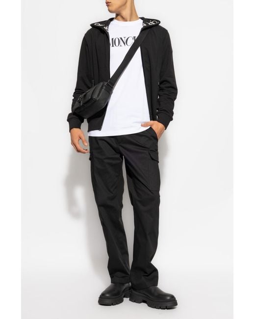 Moncler Black Pants With Pockets for men