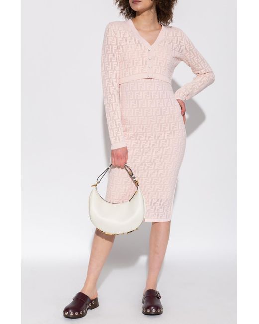 Fendi Slip Dress in Pink Lyst