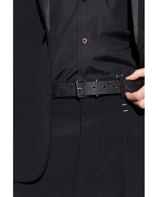 DSquared² Black Leather Belt for men