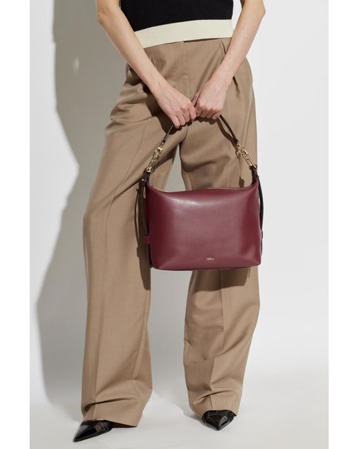 Furla Purple 'Tonie Medium' Bag