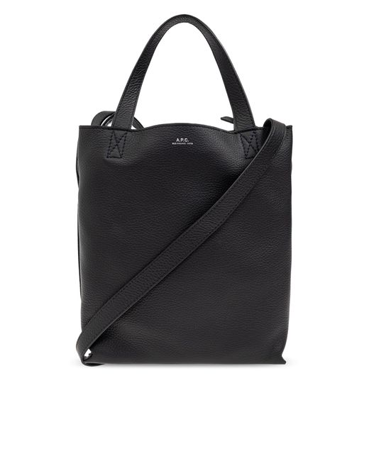 A.P.C. Black "Malko Small" Shopper Bag