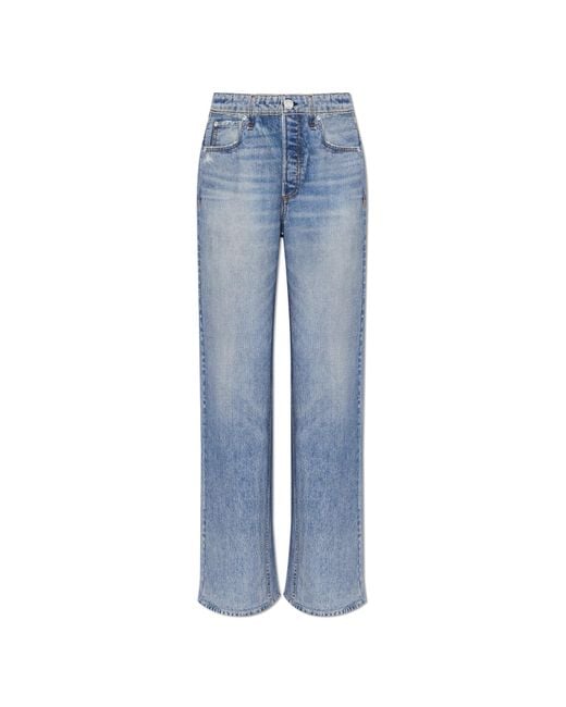 Rag & Bone Blue Trousers With 'Jeansu' Effect