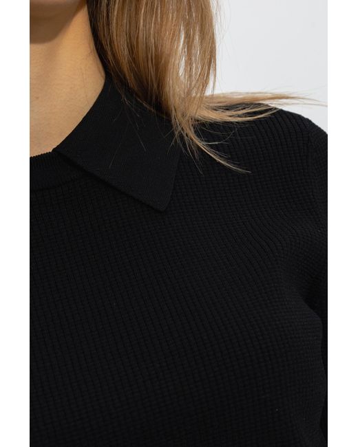 Tory Burch Black Top With Short Sleeves