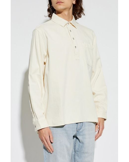 Rag & Bone Blue Polo With Pocket for men