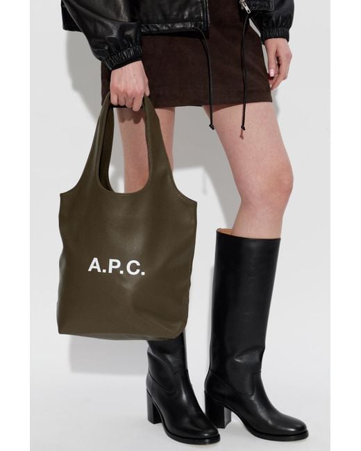 A.P.C. Green 'Ninon Small' Bag