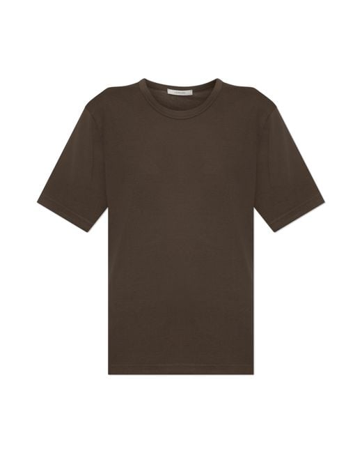 Lemaire Brown Crew Neck T-Shirt
