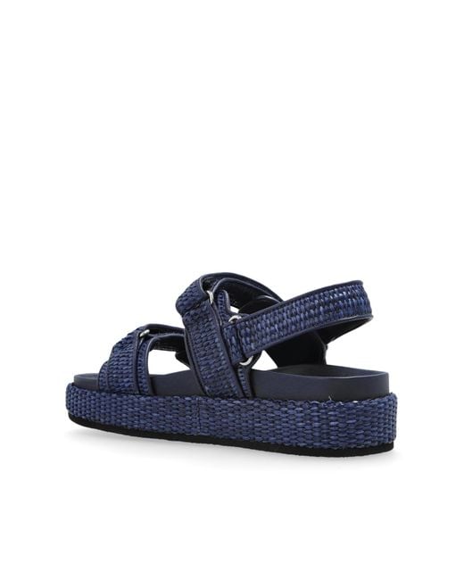 Tory Burch Blue Flat Sandals