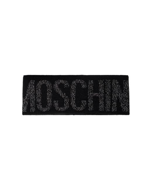 Moschino Black Headband With Logo