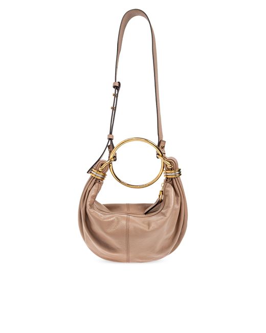 Chloé Metallic Handbag 'Bracelet Small'