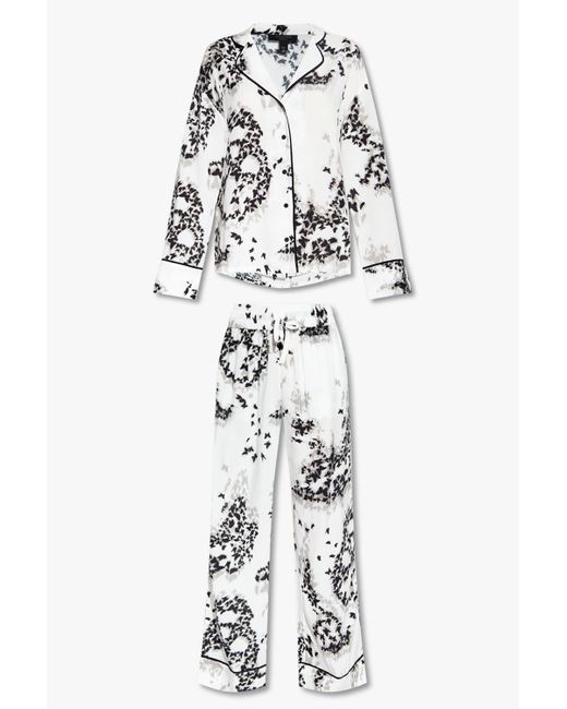 AllSaints White 'safi' Two-piece Pyjama