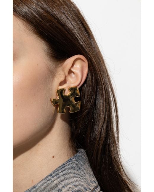 Moschino Metallic Brass Clips