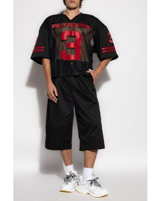 Willy Chavarria Black "Borracho" Shorts for men