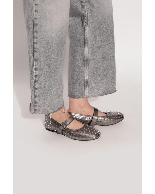 AllSaints White 'Holly' Ballerinas