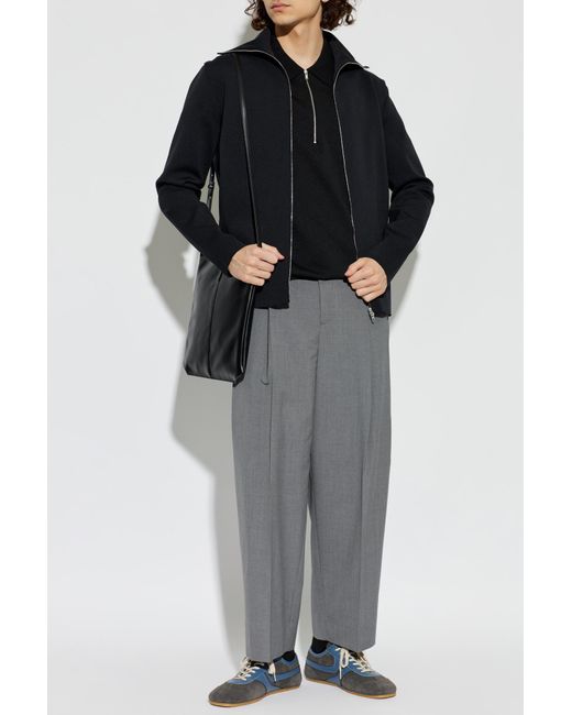 Jil Sander Black Polo for men