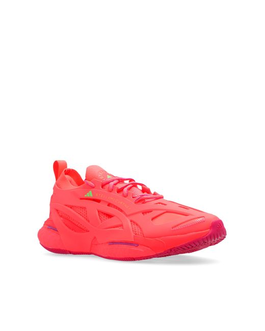 Adidas By Stella McCartney Red 'solarglide' Sneakers,