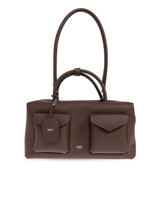 Max Mara Brown "Holdall Cargo" Handbag