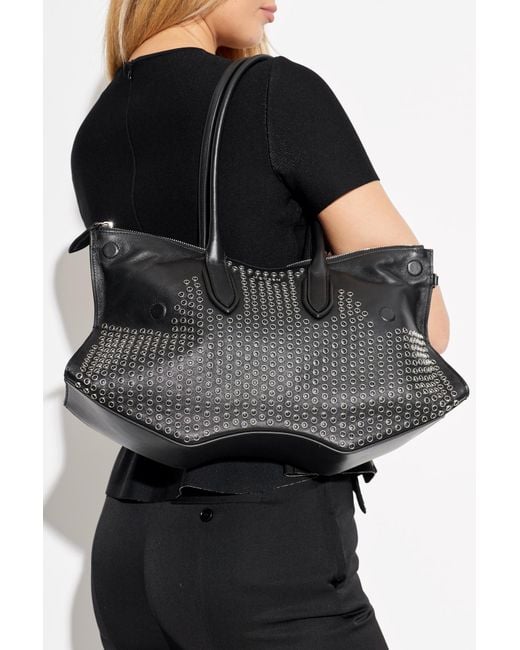 Alexander McQueen Black Handbag "Manta"